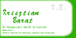 krisztian barat business card